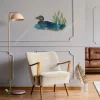 Swimming Loon Metal Sign, Loon On Lake Laser Cut Home Decor