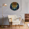 Sand Dollar Heat Treated Color Metal Art, Sand Dollar Weatherproof Accent For Beach House