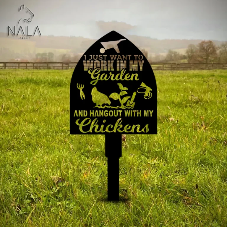 Shovel I Just Want To Work In My Garden Metal Garden Decor, Metal Garden Art, Garden Stake, Perfect For Garden Lovers