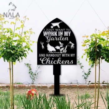 Shovel I Just Want To Work In My Garden Metal Garden Decor, Metal Garden Art, Garden Stake, Perfect For Garden Lovers