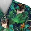 Funny Siamese Cat Hawaiian Shirt, Vintage 3d T-shirts, Aloha Shirt For Mens, Womens
