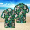 Funny Sphynx Cat Green Hawaiian Shirt, 3d Cats Shirt, Aloha Shirt For Mens, Womens