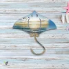 Stingray, Coast Colored Metal Art, Stingray Housewarming Accent