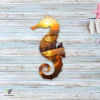 Sunset Seahorse Print Metal Sign, Seahorse Decoration For Dad