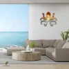 Sunset Octopus Metal Art, Octopus Steel Artwork