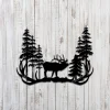 Elk Antlers Metal Sign, Antlers Shape Laser Cut Wall Decor
