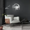 Bison Forest Large Metal Art, Bison Weatherproof Wall Decor For Him