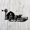 Cow, Ducks On The Farm Metal Art, Laser Cut Gift For Dad