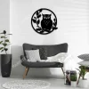 Owl Round Metal Sign, Owl Bird Laser Cut Art