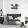 Horse Rider And Windmill Metal Wall Decor, Horseback Riding Inside Artwork