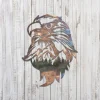 Eagle Head Mountainous Scene Metal Art, Bald Eagle Iron Housewarming Decoration For Dad
