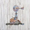 Goats, Dog, Rooster Metal Sign, Rust Resistant Farm Artwork