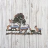 Mother And Baby Sheep Metal Art, Sheep Decor For Father