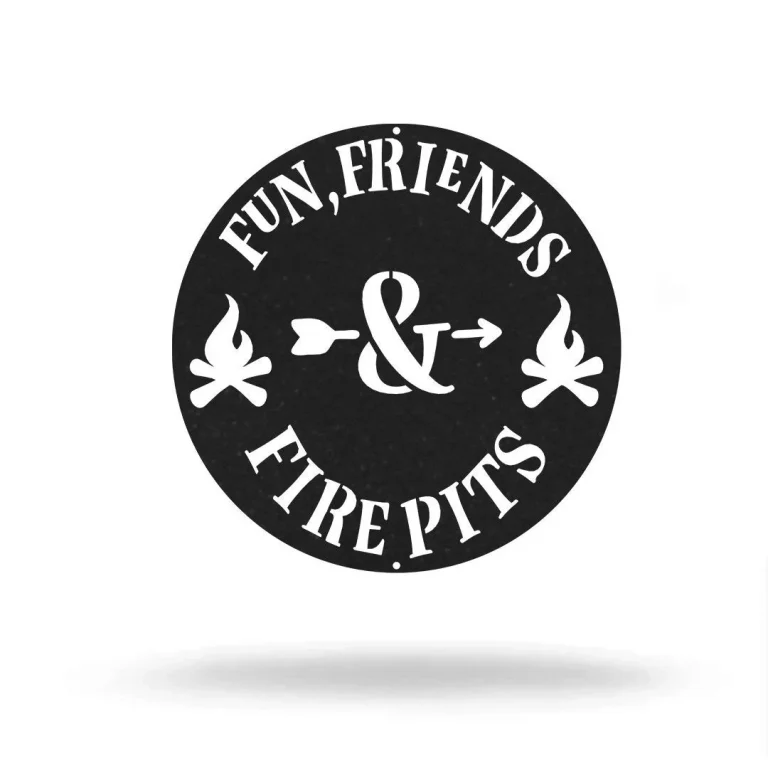 Fun Friends & Fire Pits Cut Metal, Metal Art Wall Decor, Cut Wall Hanging, Home Decoration, Home Gift