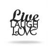 Live Laugh Love Cut Metal, Metal Art Wall Decor, Cut Wall Hanging, Home Decoration, Home Gift