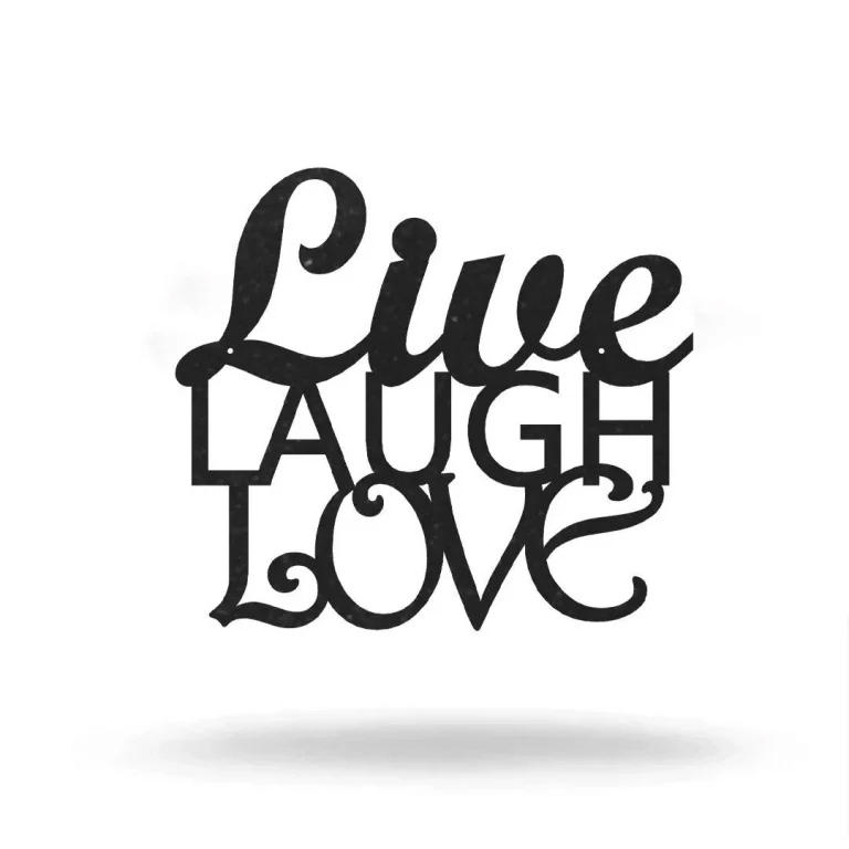 Live Laugh Love Cut Metal, Metal Art Wall Decor, Cut Wall Hanging, Home Decoration, Home Gift