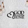 God Bless Our Home Sign Cut Metal, Metal Art Wall Decor, Cut Wall Hanging, Home Decoration, Home Gift