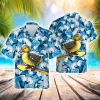 Surfing Duck Hawaiian Shirts For Men Women, Funny Duck Surfing Summer Beach Shirt, Funny Aloha Shirts, Tropical Hawaii Button Down Short Sleeve Shirts