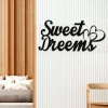 Sweet Dreams Heart Valentines Day Metal Wall Decor, Housewarming Gift For Couple
