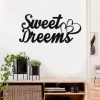 Sweet Dreams Heart Valentines Day Metal Wall Decor, Housewarming Gift For Couple