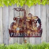 Custom Copper Tractor Metal Art, Tractor Metallic Accent For Farmer