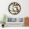 Mountain Goats Saw Rustic Metal Art, Mountain Goat Iron Door Hanging