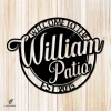 Personalized Patio Metal Sign, Patio, Backyard Outdoor Accent