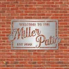 Custom Welcome Patio Metal Sign, Patio Stainless Plaque For Him