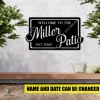 Custom Welcome Patio Metal Sign, Patio Stainless Plaque For Him