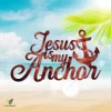 Jesus Is My Anchor Copper Metal Sign, Christianity, Fisher Metallic Accent