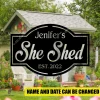 Custom She Shed Metal Art, She Shed Weatherproof Backyard Artwork