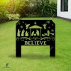 Believe Nativity The Holy Night Metal Garden Art, Nativity, Jesus Is Born Christmas Stake