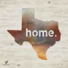 Home Texas Heat Treated Color Metal Sign, Home Texas Porch Wall Hanging
