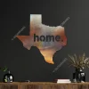 Home Texas Heat Treated Color Metal Sign, Home Texas Porch Wall Hanging