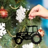 Custom Tractor Metal Ornament Christmas Tree Metal Ornament Gift