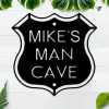 Personalized Man Cave Metal Sign, Man Cave Decor, Custom Man Cave Sign, Vintage Man Cave Wall Art, Gift For Him