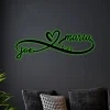 Infinity Metal Sign With Led Lights, Custom Infinity Sign Name, Infinity Sign Containing Names, Personalized Metal Infinity Sign
