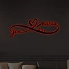 Infinity Metal Sign With Led Lights, Custom Infinity Sign Name, Infinity Sign Containing Names, Personalized Metal Infinity Sign