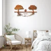 Old Husband And Wife Together Tree Rusty Metal Wall Art, Valentine's Day, Anniversary Gift