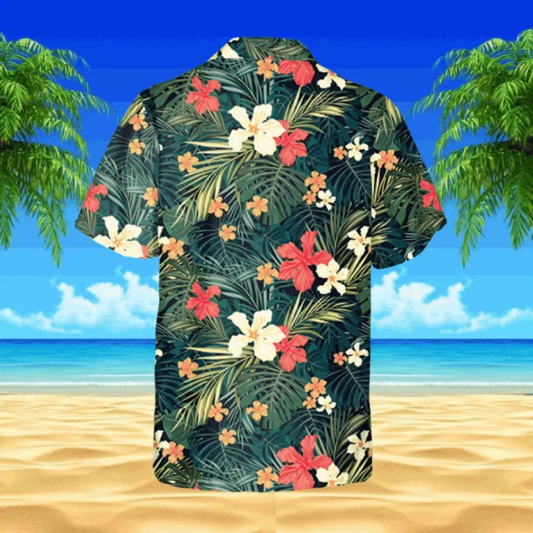 Tropical Flowers And Plants Hawaiian Shirt, Beach Outfit, Aloha Shirt For Mens, Womens