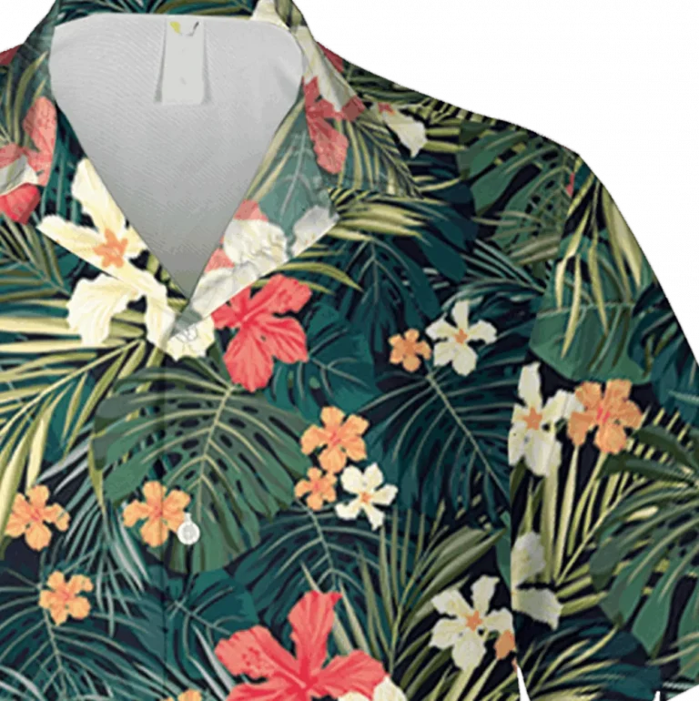 Tropical Flowers And Plants Hawaiian Shirt, Beach Outfit, Aloha Shirt For Mens, Womens