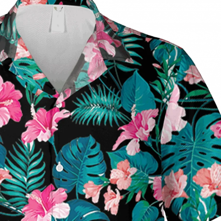 Tropical Hibicus Hawaiian Shirt, Summer Shirt For Men, Aloha Shirt For Mens, Womens