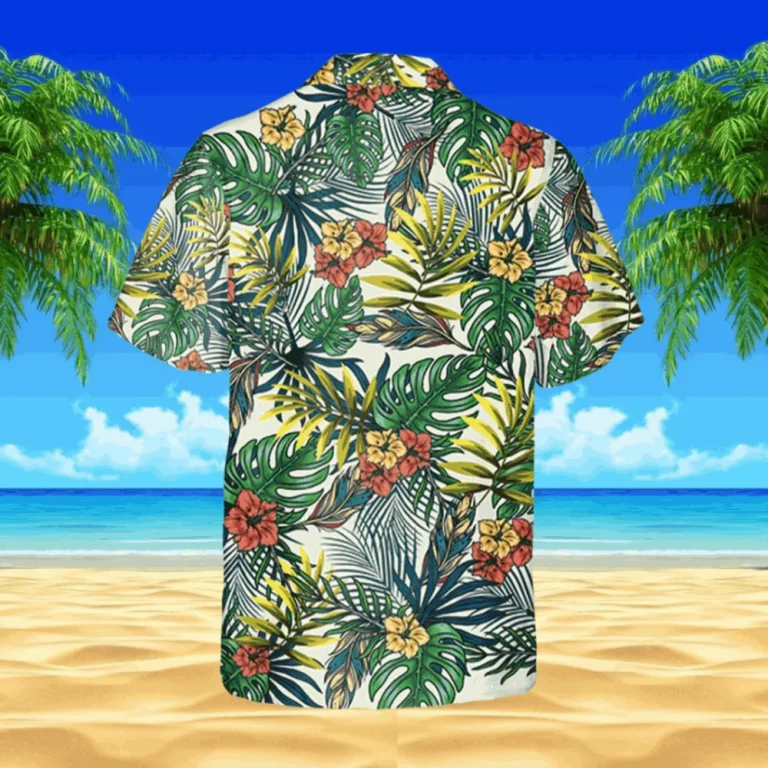 Tropical Plants Hawaii Shirt, Beach Shirt, Father's Day Gift, Aloha Shirt For Mens, Womens