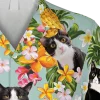 Tuxedo Sticking Tongue Out Pineapple Hawaii Shirt, Traveling Outfit, Aloha Shirt For Mens, Womens