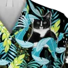 Tuxedo Cats Neon Hawaiian T-shirt, Reyn Spooner Shirts, Aloha Shirt For Mens, Womens