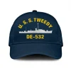 U.s.s. Tweedy De -532 Classic Cap, Custom Print/embroidered Us Navy Ships Classic Baseball Cap, Gift For Navy Veteran