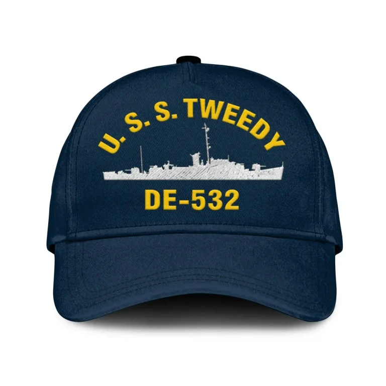 U.s.s. Tweedy De -532 Classic Cap, Custom Print/embroidered Us Navy Ships Classic Baseball Cap, Gift For Navy Veteran