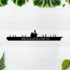 Uss Saratoga Cva-60 Metal Wall Art, Custom Us Navy Ships Metal Sign, Metal Veteran Decor, Navy Gift, Decor Decoration