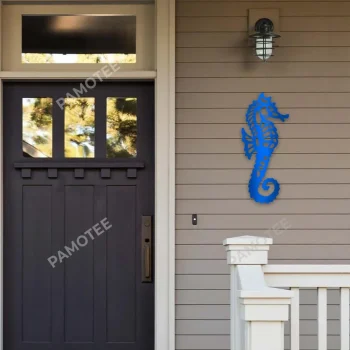 Seahorse Cut Metal Wall Art Design, Seahorse Lovers Home Decor Idea