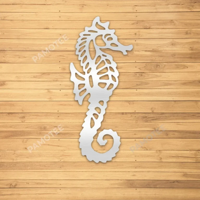 Seahorse Cut Metal Wall Art Design, Seahorse Lovers Home Decor Idea